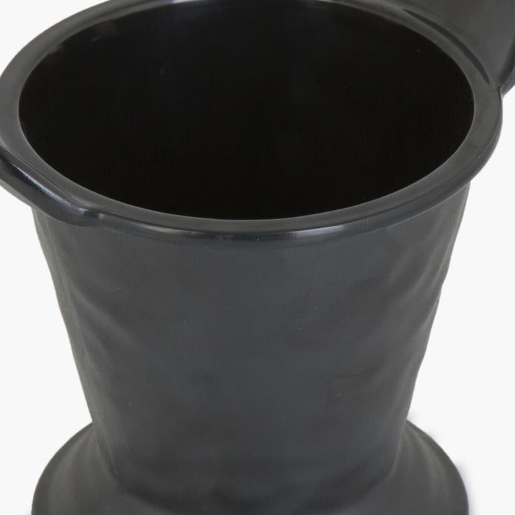 Silvano India Serving Black Melamine Solid Bucket - 11x13cm