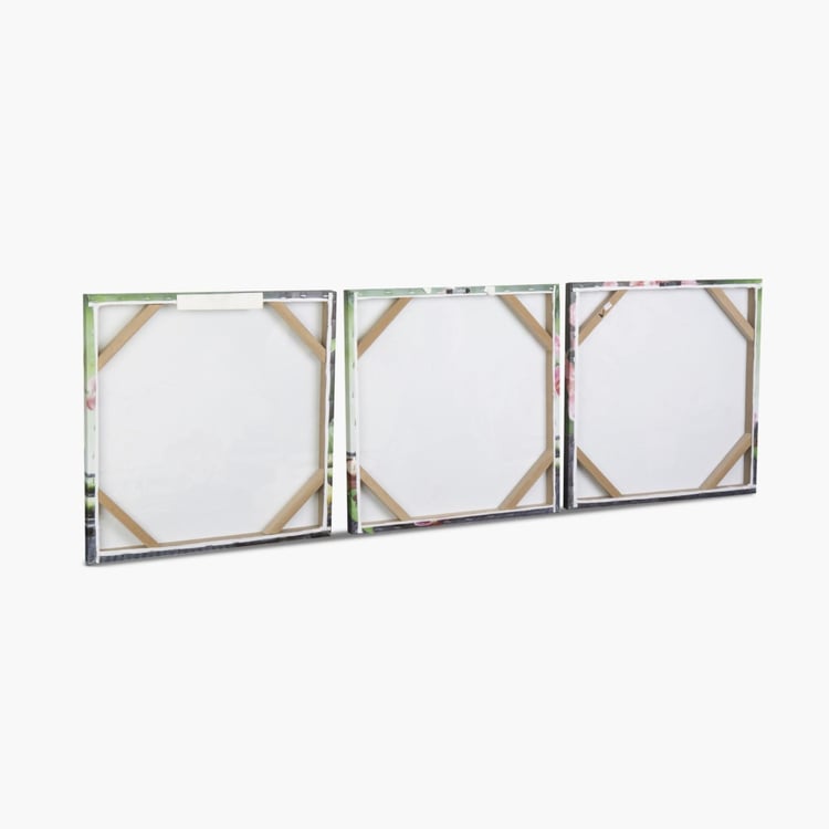 Mezzuna-Spruce Printed Square Picture Frames- Set Of 3 Pcs.