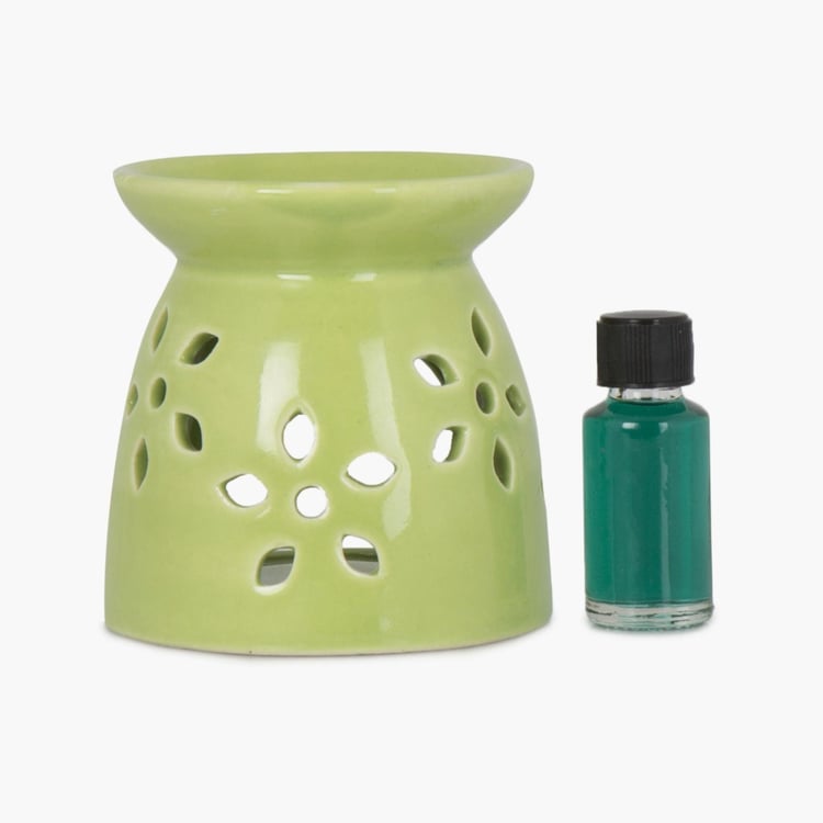 Serene Bouquet Ceramic Burner Set -Set Of 4 Pcs