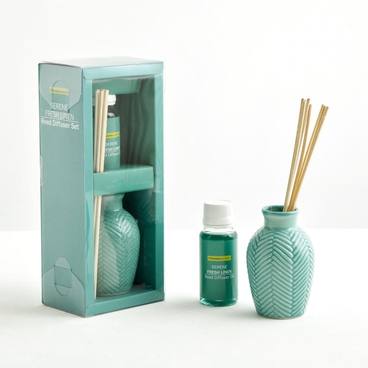 Serene-Bouquet Fresh Linen Reed Diffuser Set- 60 ml.