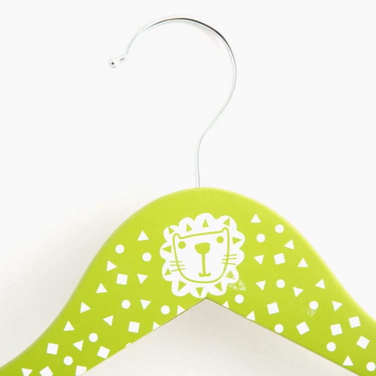 City Goes Wild Kids Wooden Hangers- Set of 5