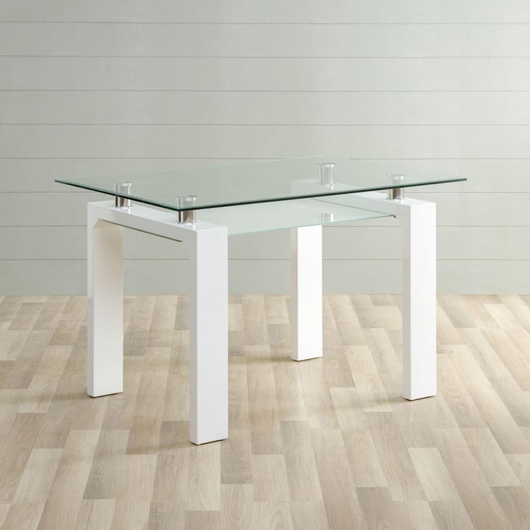Finn 4-Seater Dining Table without Chairs - White