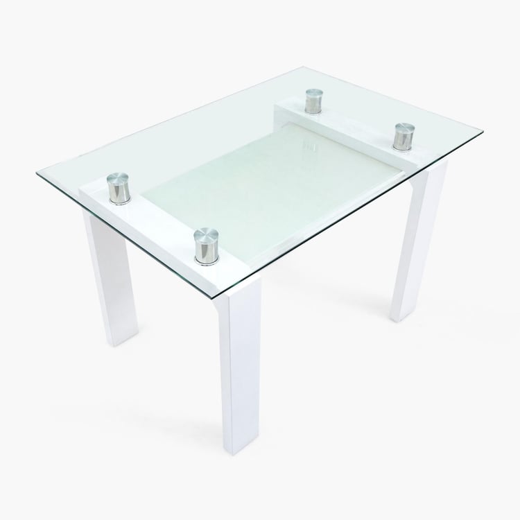 Finn 4-Seater Dining Table without Chairs - White
