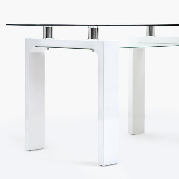 Finn 4-Seater Dining Table without Chairs - White