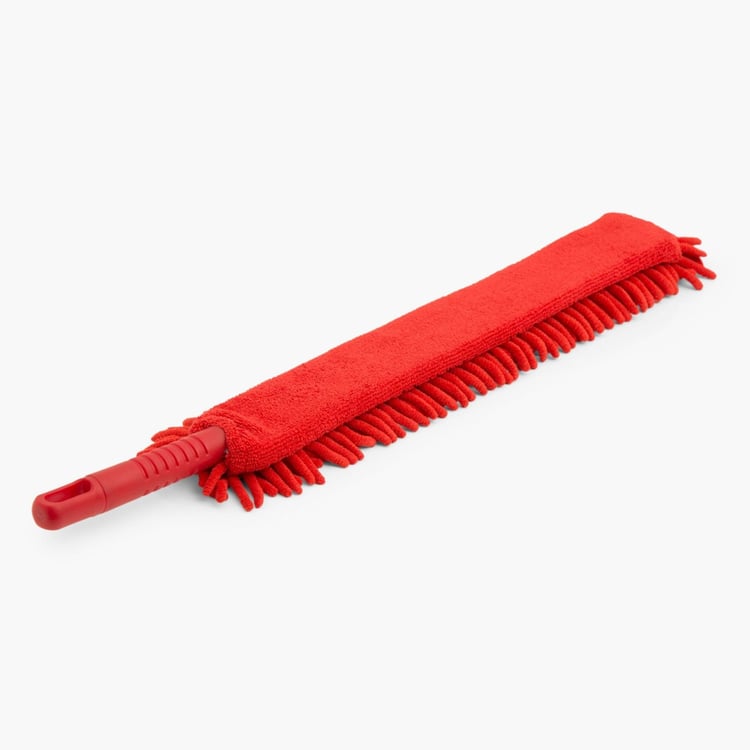 Indus Solid Fabric  Duster  : 60 cm x 8 cm  Red