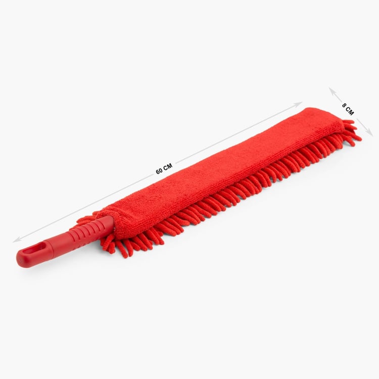 Indus Solid Fabric  Duster  : 60 cm x 8 cm  Red