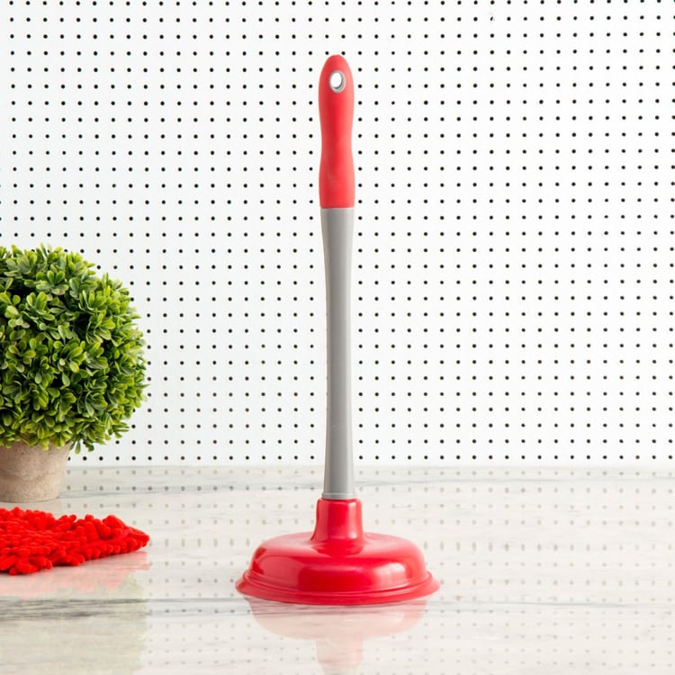 Indus Solid Polypropylene  Plunger  : 17 cm x 17 cm x 41 cm  Red