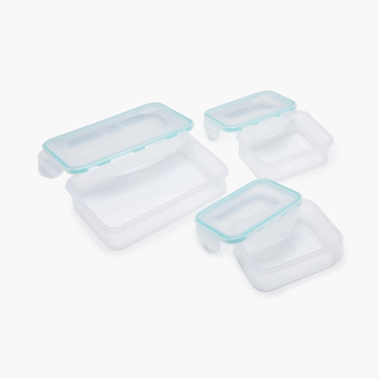 Korobka Set of 4 Polypropylene Lunch Boxes with Bag