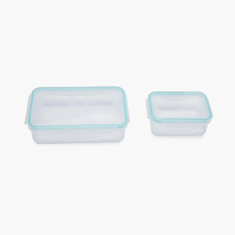 Korobka Set of 4 Polypropylene Lunch Boxes with Bag