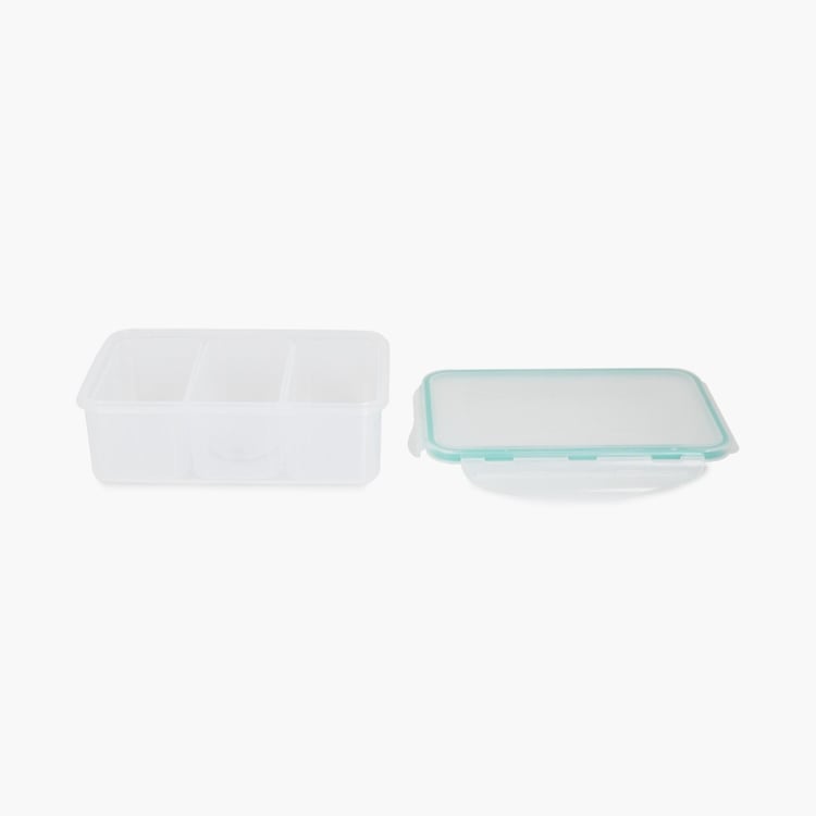 Palestine Canary Transparent Solid Lunch Box With Separators - 800+170ml