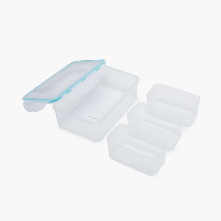 Palestine Canary Transparent Lunch Bo x With Divider - 1150 ml