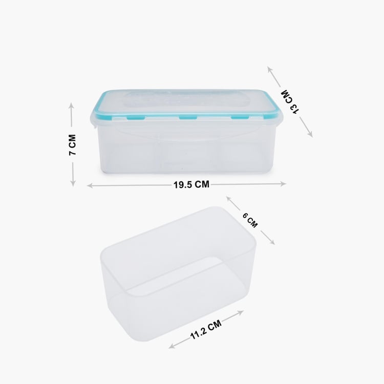 Palestine Canary Transparent Lunch Bo x With Divider - 1150 ml