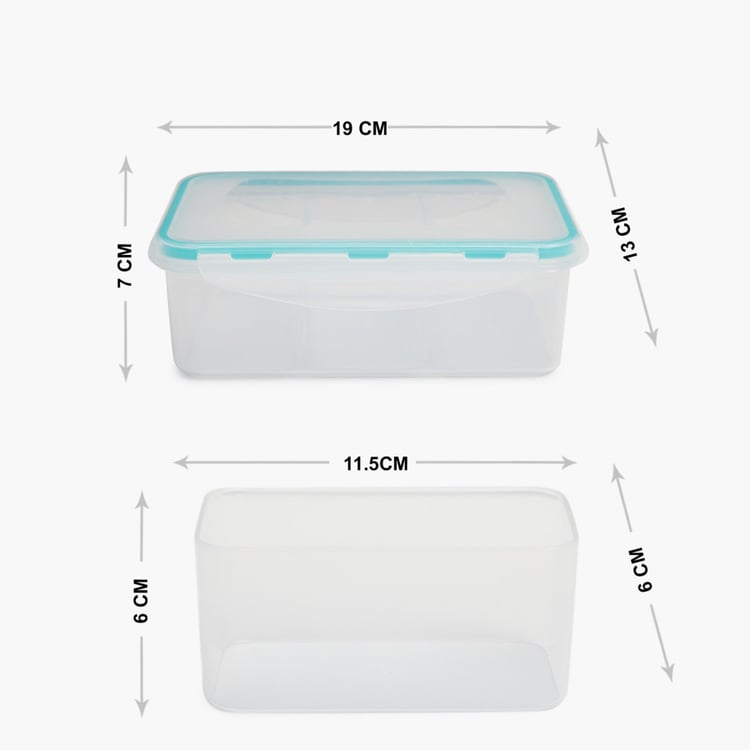 Palestine Canary Transparent Lunch Bo x With Divider - 1150 ml