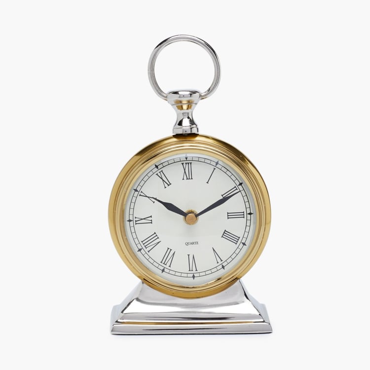 Casablanca Metal Round Table Clock