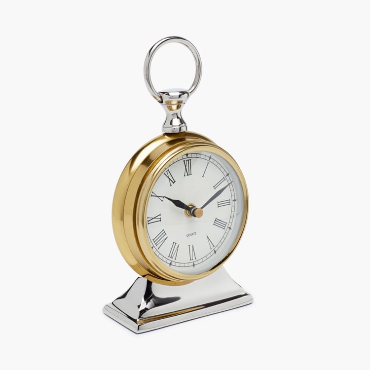 Casablanca Metal Round Table Clock