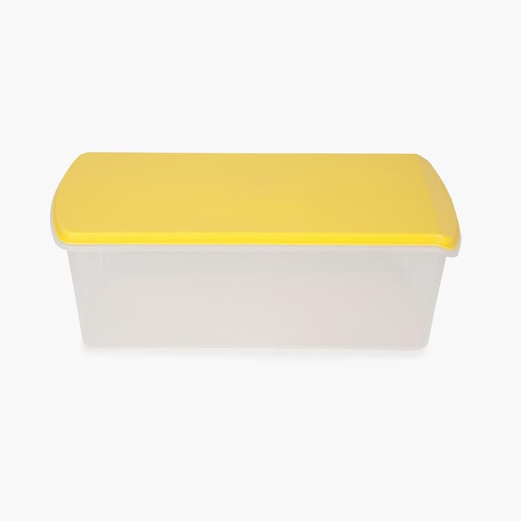 Micasa Solid Bread Baskets - Polypropelyne - Bread Box 32 cm x 13 cm x 12 cm -Yellow