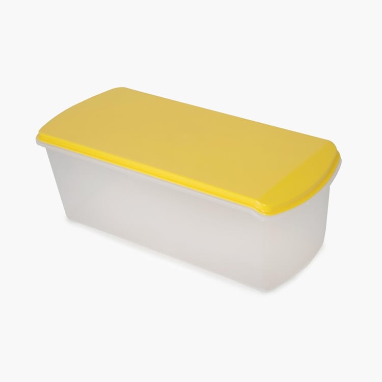 Micasa Solid Bread Baskets - Polypropelyne - Bread Box 32 cm x 13 cm x 12 cm -Yellow