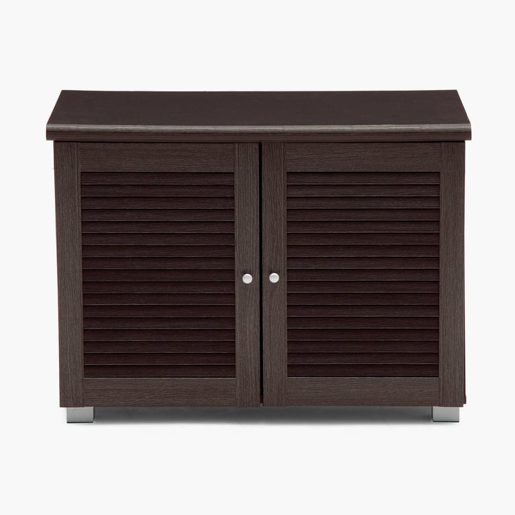 Lewis 12 Pairs Shoe Cabinet - Brown