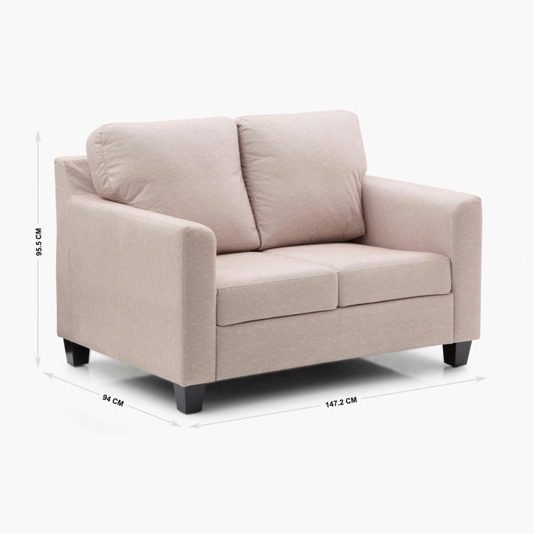 New Larrissa Brussel Fabric 2-Seater Sofa - Beige