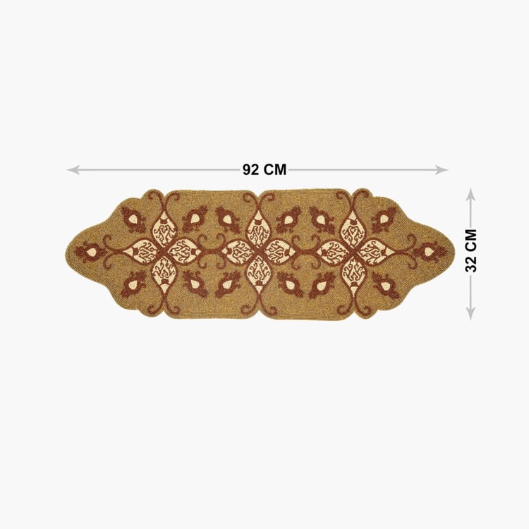 Cinder Treasures Embellished Table Runner - 90 x 30 cm