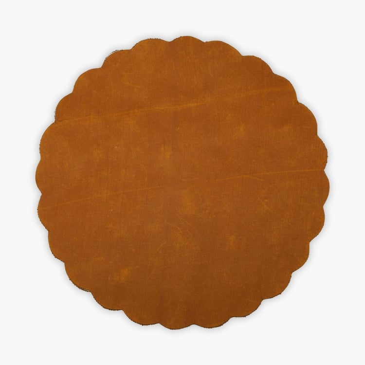 Cinder Beaded Round Placemat - 34.5 x 34.5 cm