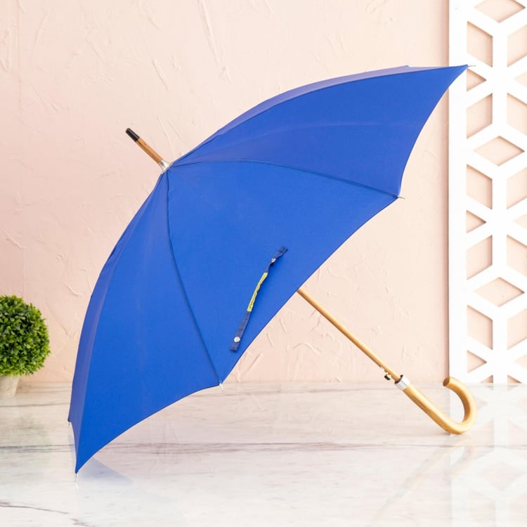 Canopy Solid Umbrella with Wooden Handle - 12.5 x 89 cm