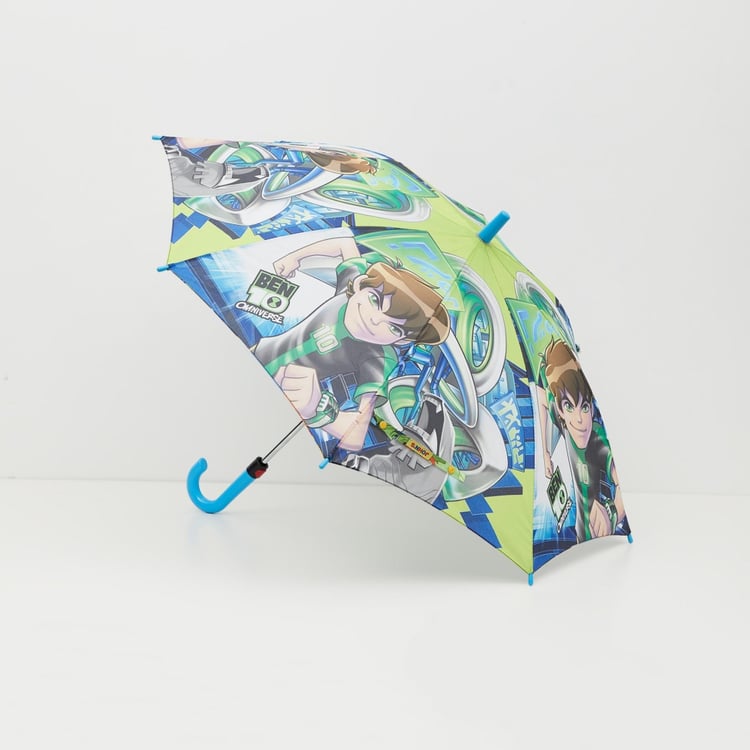 Canopy Ben-10 Print Single-Fold Umbrella - 10 x 69 cm