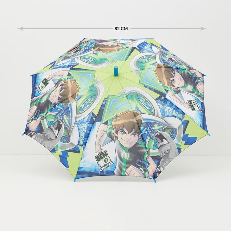 Canopy Ben-10 Print Single-Fold Umbrella - 10 x 69 cm