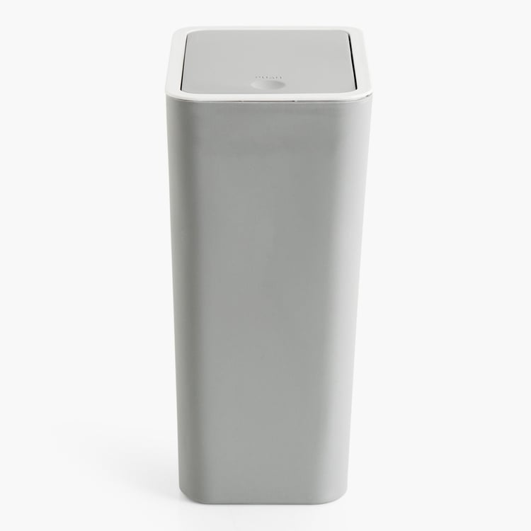 Sedona Elissa Solid Polypropylene  Push Bin  : 21 cm x 15 cm x 34 cm  Grey