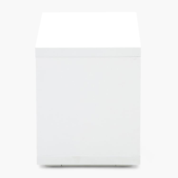 Ascent Contemporary White Compressed Wood Open Unit