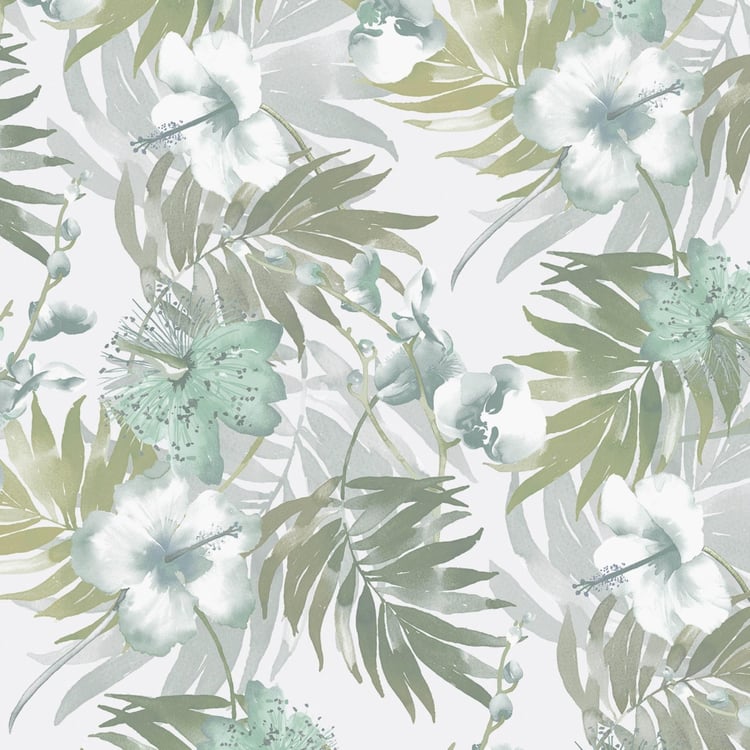 Spaces Essentials Tropical Print Double Bedsheet - 274 x 274 cm