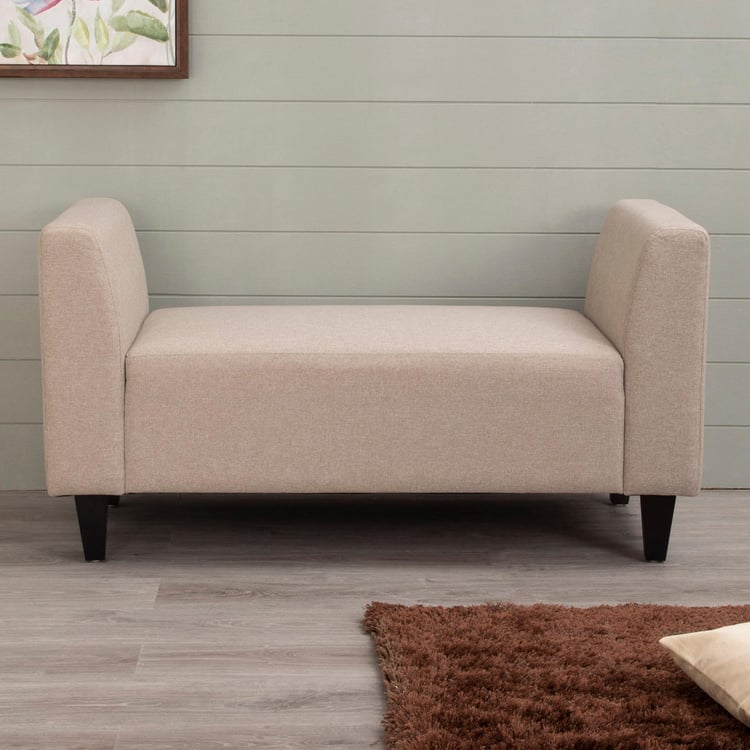 Montoya Fabric 2-Seater Bench - Beige