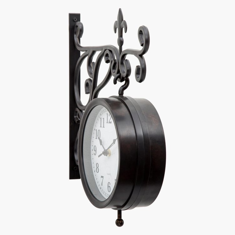 Casablanca Glass Station Wall Clock - 34 x 36cm