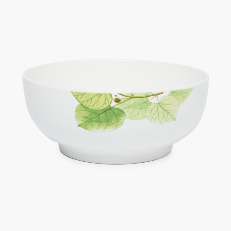 Pristine-Shelly Leaf Print 4-Piece Dinner Set