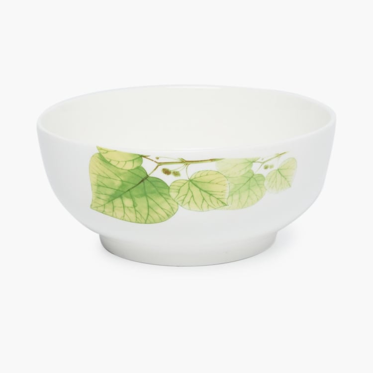 Pristine-Shelly Leaf Print 4-Piece Dinner Set