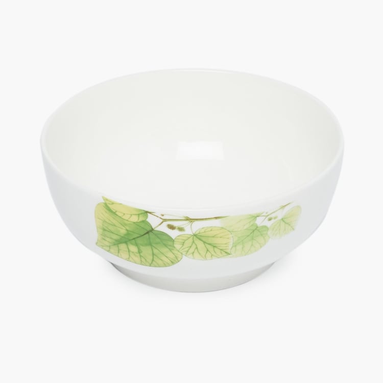 Pristine-Shelly Leaf Print 4-Piece Dinner Set