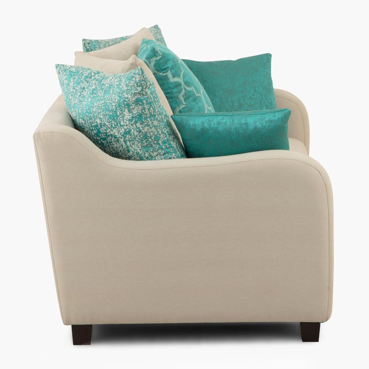 Phoenix Fabric 3-Seater Sofa - Beige