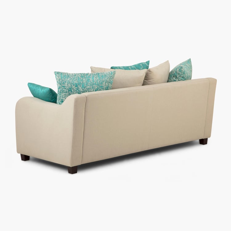 Phoenix Fabric 3-Seater Sofa - Beige