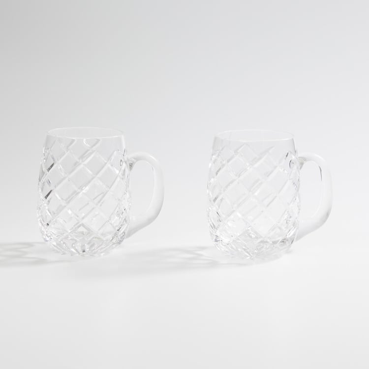 SOLITAIRE Diamond Beer Mugs-Set Of 2 Pcs.