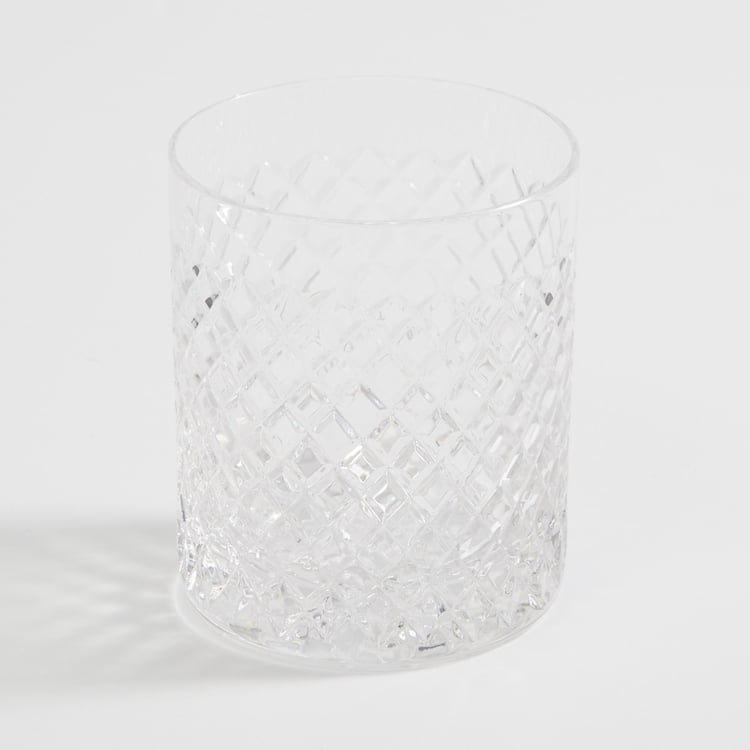 SOLITAIRE Cylinder Diamente Crystal Glasses-Set Of 6 Pcs.