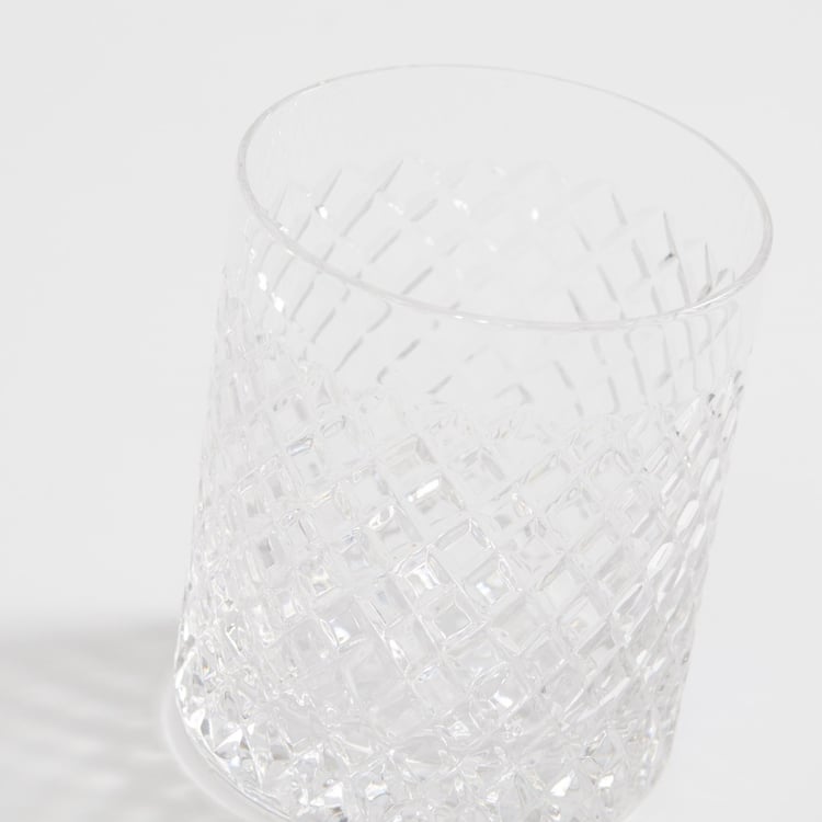 SOLITAIRE Cylinder Diamente Crystal Glasses-Set Of 6 Pcs.