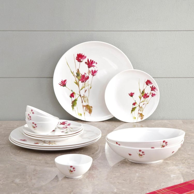 Victor-Felix Printed Melamine 14-Piece Dinner Set