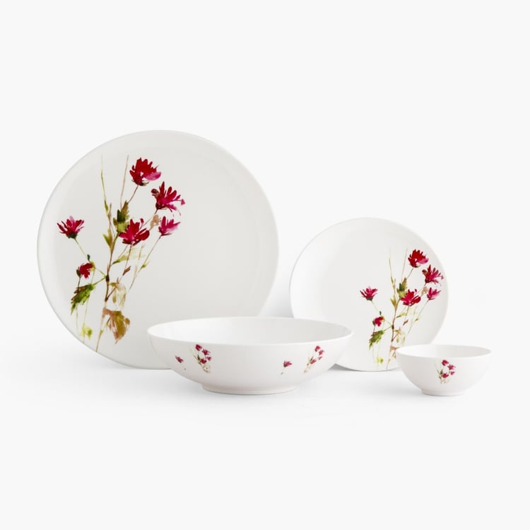 Victor-Felix Printed Melamine 14-Piece Dinner Set