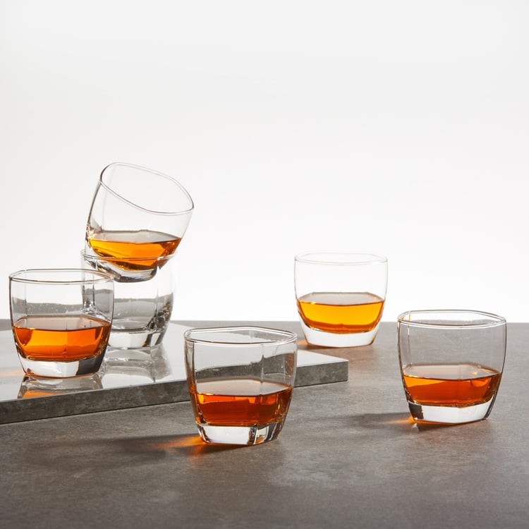 OCEAN  6-piece Round Whiskey Glass set - 185 ml 