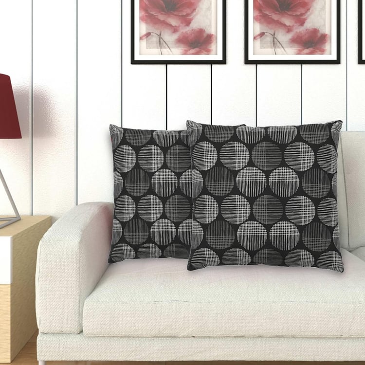 Printed Filled Cushion- Set of 2 - 40 x 40 cm