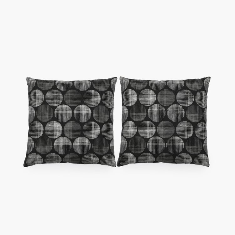 Printed Filled Cushion- Set of 2 - 40 x 40 cm