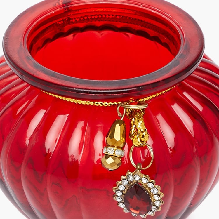 Raga Set of 3 Glass Votive Holders