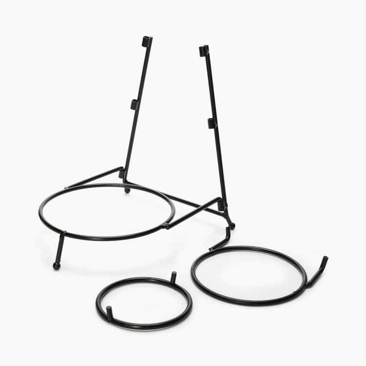 Jodhpur Elara 3-Tier Bowl Set with Metal Stand - Set of 4