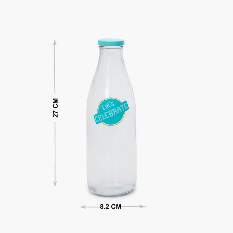 Alberta 4-Piece Glass Milk Bottle Set