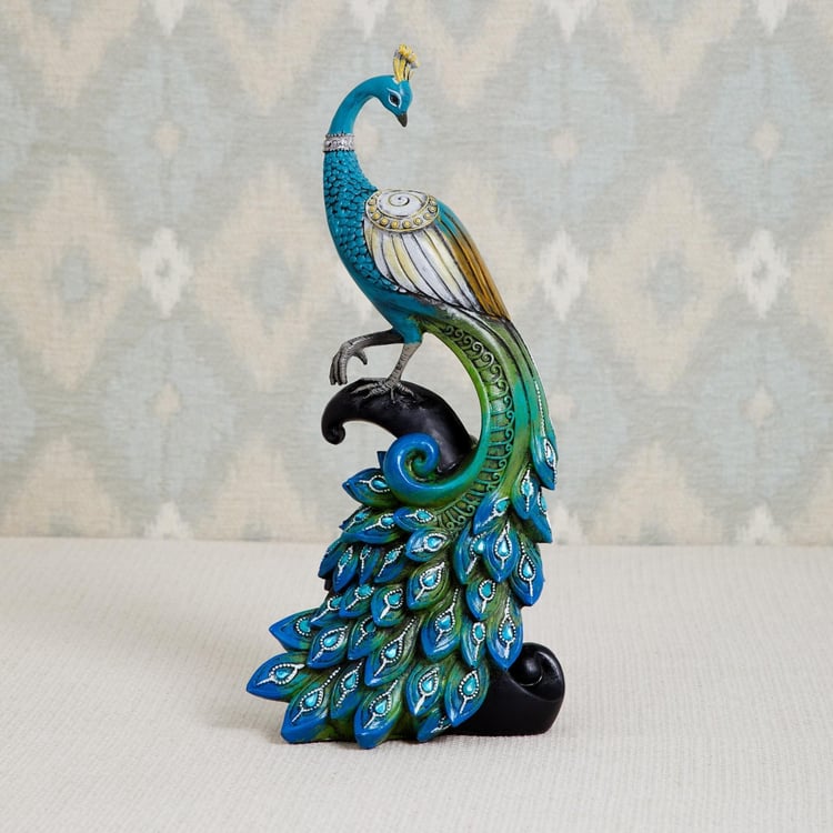 Malhar Abstract Peacock Figurine